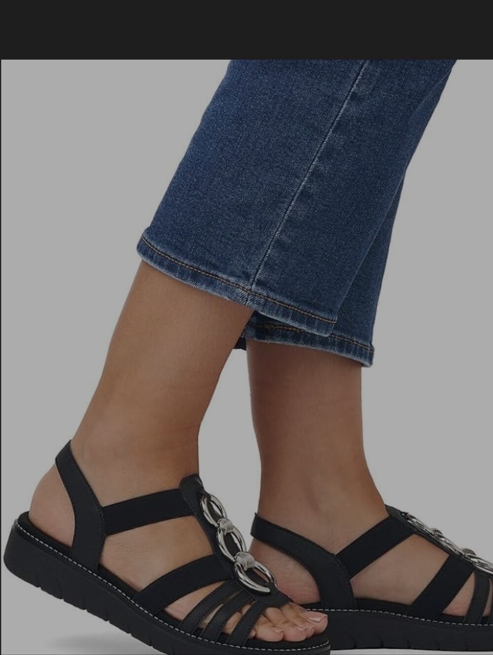 Remonte Womens Strapy Sandals Black 39